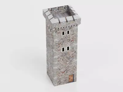 -Medieval Tower V2- 3D model