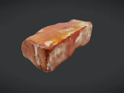 Brick Low-poly 3D model