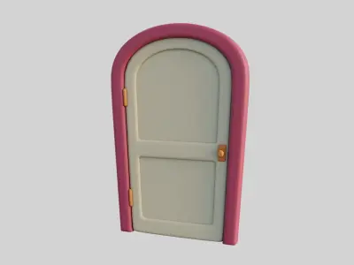 Cartoon Door 8b 3D model