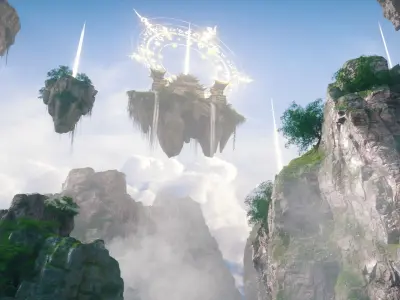 Castle in the Sky castlemountains canyon terrain Mountain pala 3D model