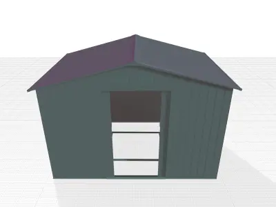 Metal Garden Shed 3D model