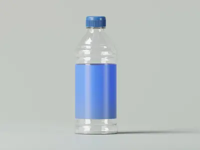 Drinking Water Bottle 3D Model Low-poly 3D model