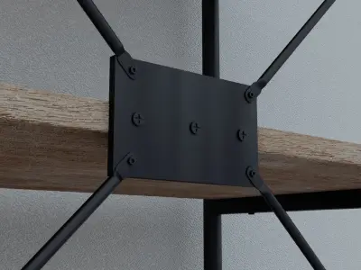 Shelving VANDBORG 5 Jysk Low-poly 3D model