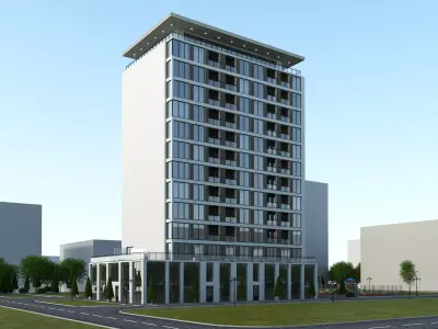 Residential building 3D model