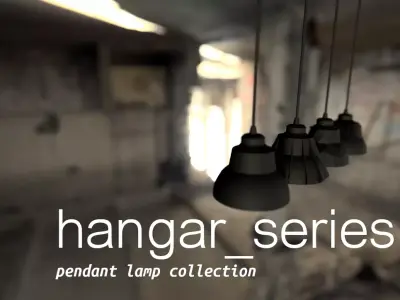 The Hangar Series hanging lamp bundle pack 3D print model