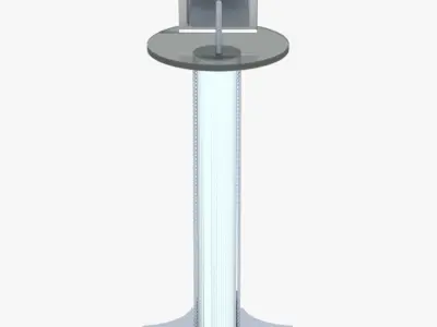 Lectern 2 stand with ipad Free 3D model