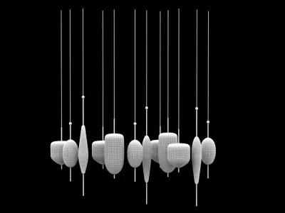 Flow T Chandelier 3D model