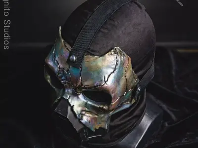 METAL PHANTOM IRIDESCENT MASK 3D print model