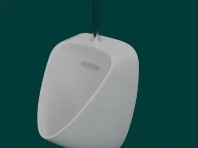 Urinal 3D Model - High-Quality Architectural Asset Low-poly 3D model