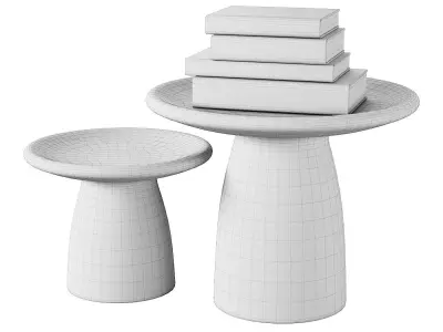 Jbel zucar side tables 3D model