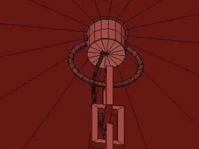 lokki loki chandelier in gold 3D model