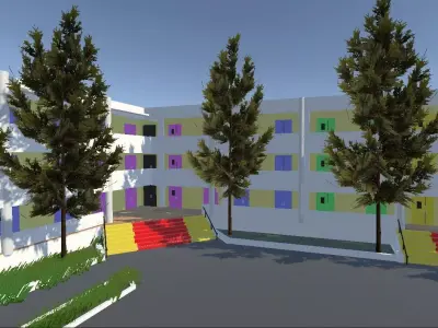 Dr Dasarathan International School 3D Model Free 3D model