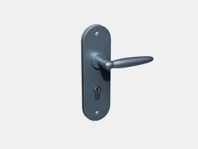 Door Handles Set-V1 Low-poly 3D model