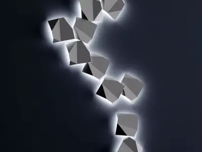 Origami Wall Lamp By Forstlight 3D model