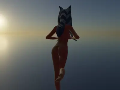 Sexy Alien Girl Nude 3D print model