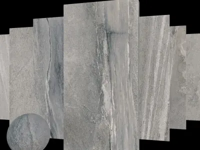Stone Set Santorini Fume 60x120 Set 1 Texture