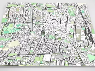 Cityscape Pistoia Tuscany Italy 3D model