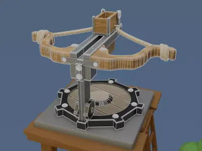 X-B0W Low-poly 3D model