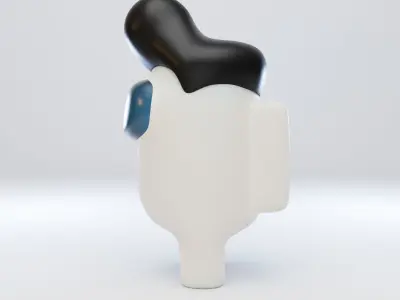 Among Us Pompadour Character  3D model