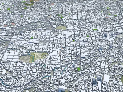 San Salvador  City in El Salvador Low-poly 3D model