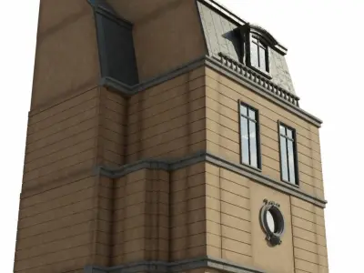 Haussmannien building 2 3D model