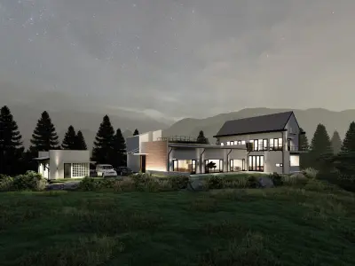 Mountain Villa Exterior 3D model