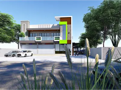 Retail Store  Modern Shop 3D Model Low-poly 3D model