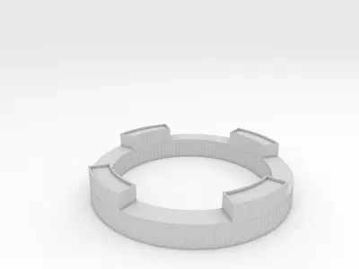 Bench Park 14 3D model