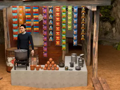 Tea Shop 3D model 3D model