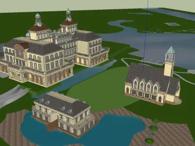 vacation spot-Resort-Fashion Leisure Hotel-0233 3D model