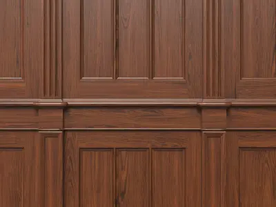 Wooden panels 24 3D model