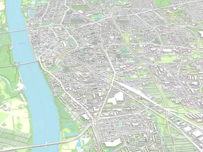 Cityscape Torun Poland 3D model