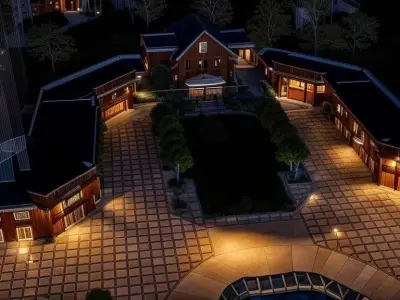 Retail shops shopping mall Master plan 3D model