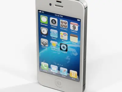 Apple iPhone 4S Low-poly 3D model