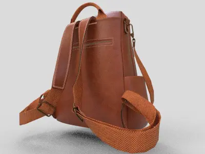 Leather bag 3D model