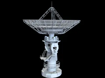 radio telescope 2 3D model