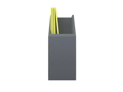 Office Stationery File Folder Icon v1 002 Low-poly 3D model
