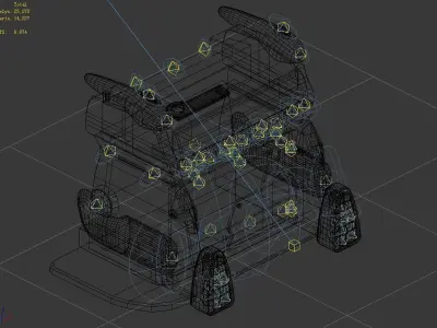 Underground entrance - door 01 3D model