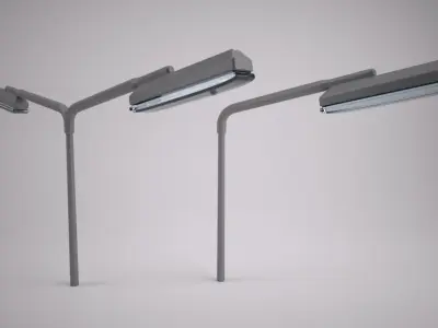 Urban street light 3D model