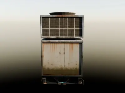 Street air conditioning 3D model