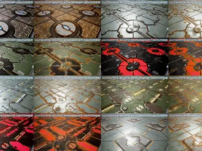 ULTIMATE SCIFI TEXTURES COLLECTION V3 3D Model Pack