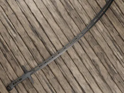 Saber sci fi Low-poly 3D model