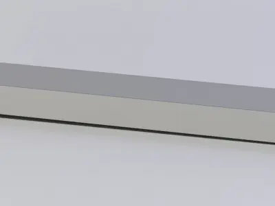 Plank box Low-poly 3D model