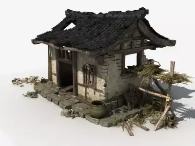 Chinese Broken house 3D model