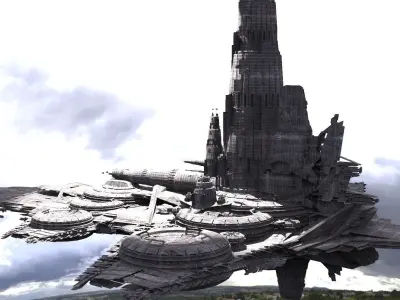 Star Lord Freighter Grand battleship 3D model