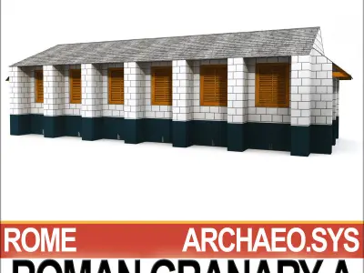 Roman Granary A 3D model