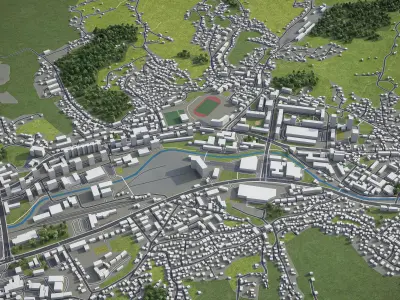 Tulza  Low-poly 3D model