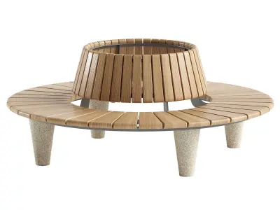 ROUND BENCH 3D model