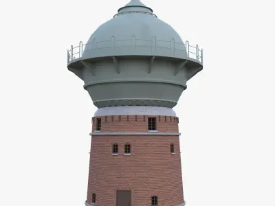 Water Towers 3D Model Pack