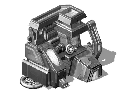 Machinery - Spacecraft - Functional Objects 016 3D model